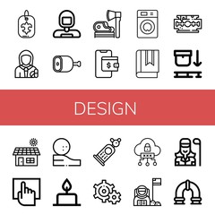 Set of design icons