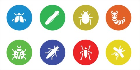Modern Simple Set of mosquito Vector filled Icons