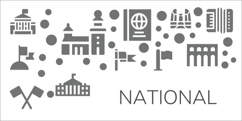 national icon set