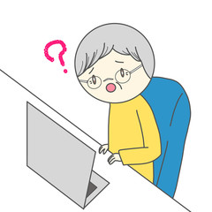 高齢者とパソコン疑問