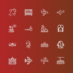 Editable 16 grey icons for web and mobile