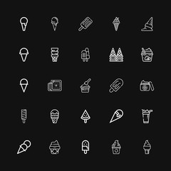 Editable 25 vanilla icons for web and mobile