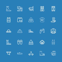 Editable 25 casual icons for web and mobile