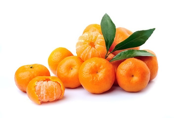 Tangerine fruits. Oranges fruits.