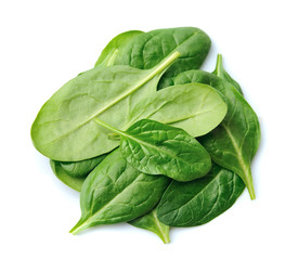 Fresh spinach leaves