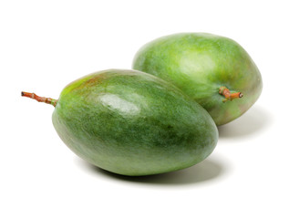mangos on white background 