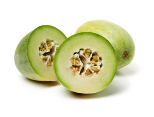 muskmelon on a white background 