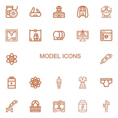 Editable 22 model icons for web and mobile