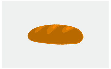 Bread icon Vector Illustration on the white background.