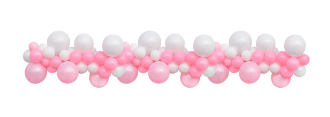 Balloons Garland isolated on a white background