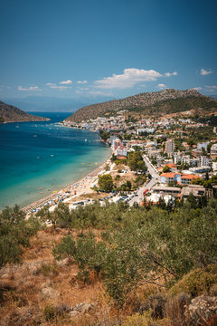 Urlaubsort am Meer, Tolo, Griechenland