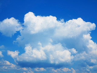 Fototapeta na wymiar blue sky with clouds in summer