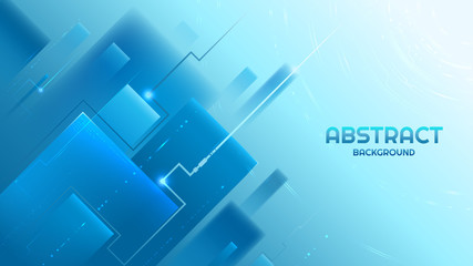 Abstract underwater background with tech elements