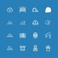 Editable 16 builder icons for web and mobile