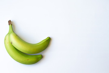 Banane sur fond blanc