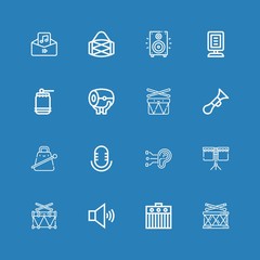 Editable 16 noise icons for web and mobile