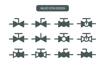 Valve icon set, spigot icon