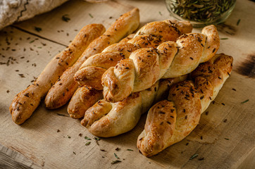 Homemade salted sticks