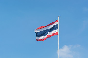 Thailand flag and blue sky