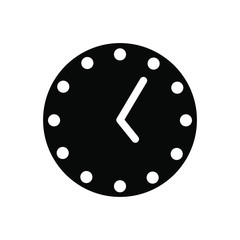 icon clock simple design illustration , trendy flat style isolated , business clocks