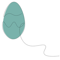 Easter eggs on white background, vector illustration