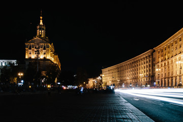 Fototapeta premium город Киев ночью, Kiev city at night