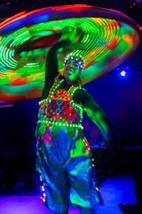 Dance of the Egyptian dervishes Tanura show. Light texture, blur background for design.