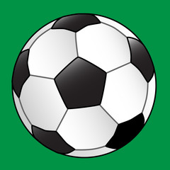 Football With Green Background