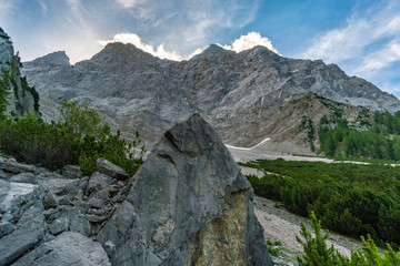 Beautiful hike and climb to the Zugspitze near Ehrwald and Eibsee, the highest mountain in Germany