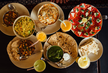 Indian food on the table