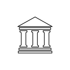 vector illustration of a bank icon