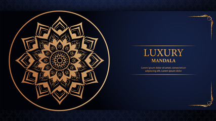 Fototapeta premium Luxury mandala arabesque ornamental background