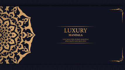 Luxury mandala arabesque ornamental background