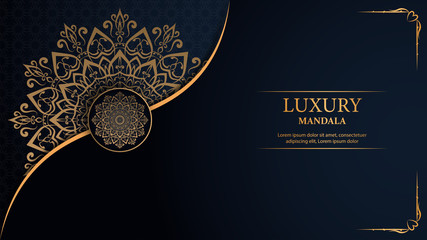 Luxury mandala arabesque ornamental background