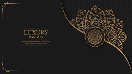 Luxury mandala arabesque ornamental background