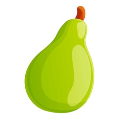 Avocado fruit icon. Cartoon of avocado fruit vector icon for web design isolated on white background