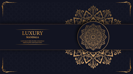 Luxury mandala arabesque ornamental background