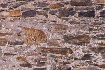 old stone wall, close up view - texture