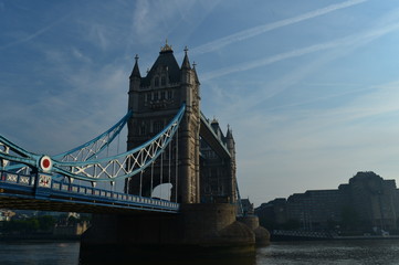 Fototapeta na wymiar River Thames in London with Tower Bridge in London