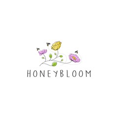 Honey flower abstract elegant logo