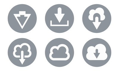 Download Icons, Clouds Server Arrow Illustration