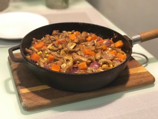 chicken with vegetables