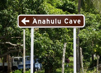 Fototapeta premium Kingdom of Tonga – Anahulu Cave at Tongatapu