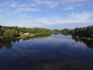 Calm day on the river 