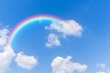 Blue sky and clouds background