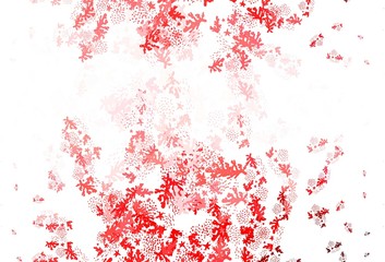 Light Pink, Red vector backdrop with memphis shapes.