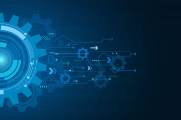 digital technology and engineering, digital telecoms concept, Hi-tech,futuristic technology background, vector illustration.