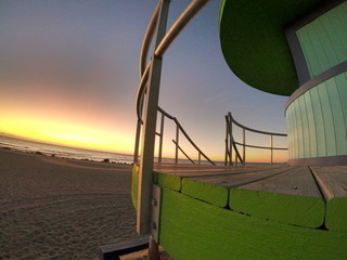 Fototapeta premium Sunset in Miami Beach, Florida