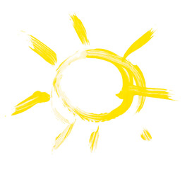 Children's drawing sun
