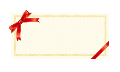 白いギフトカードフレームのベクターイラスト